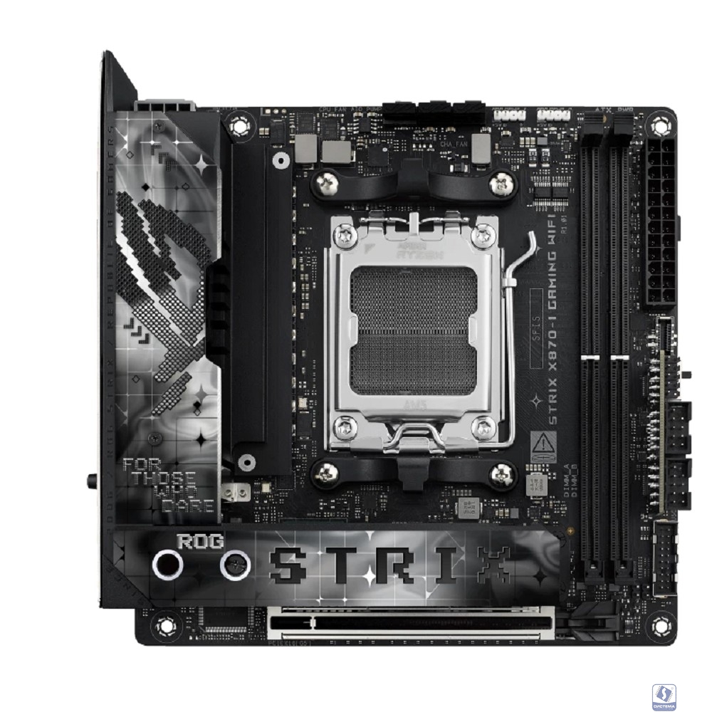 ASUS ROG STRIX X870-I GAMING WIFI (Socket AM5, ATX, 4xDDR5(192GB), HDMI, 1xPCIe5.0x16/2xPCIe 4.0x16/1xLAN (2.5GbE), WiFi7, 2xSATA 6Gb/s, 4xM.2, 2xUSB4, 2xType-C,4xUSB 3.2, 3xUSB 2.0)