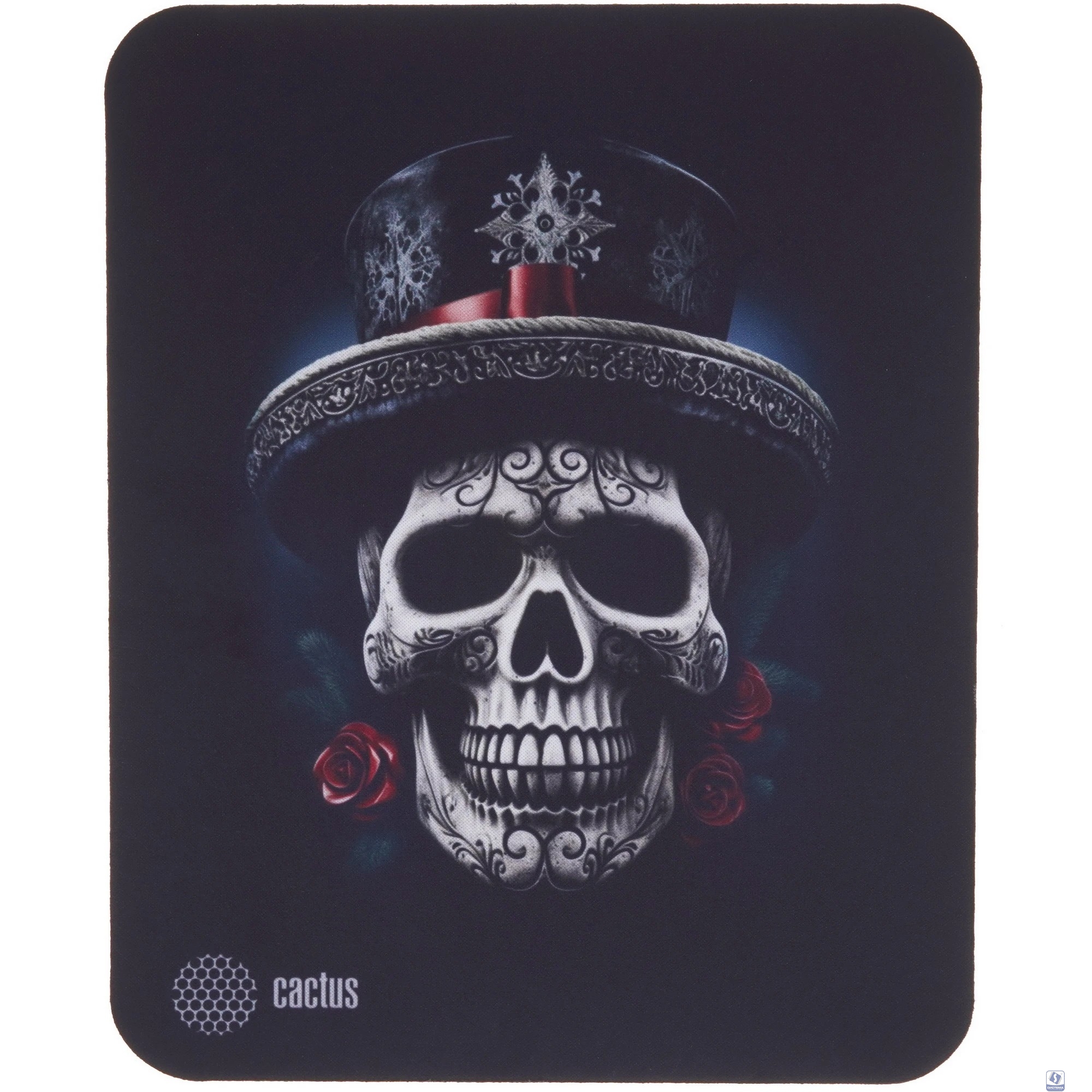 Коврик для мыши Cactus Scull 250x250x3мм (CS-MP-D05S)