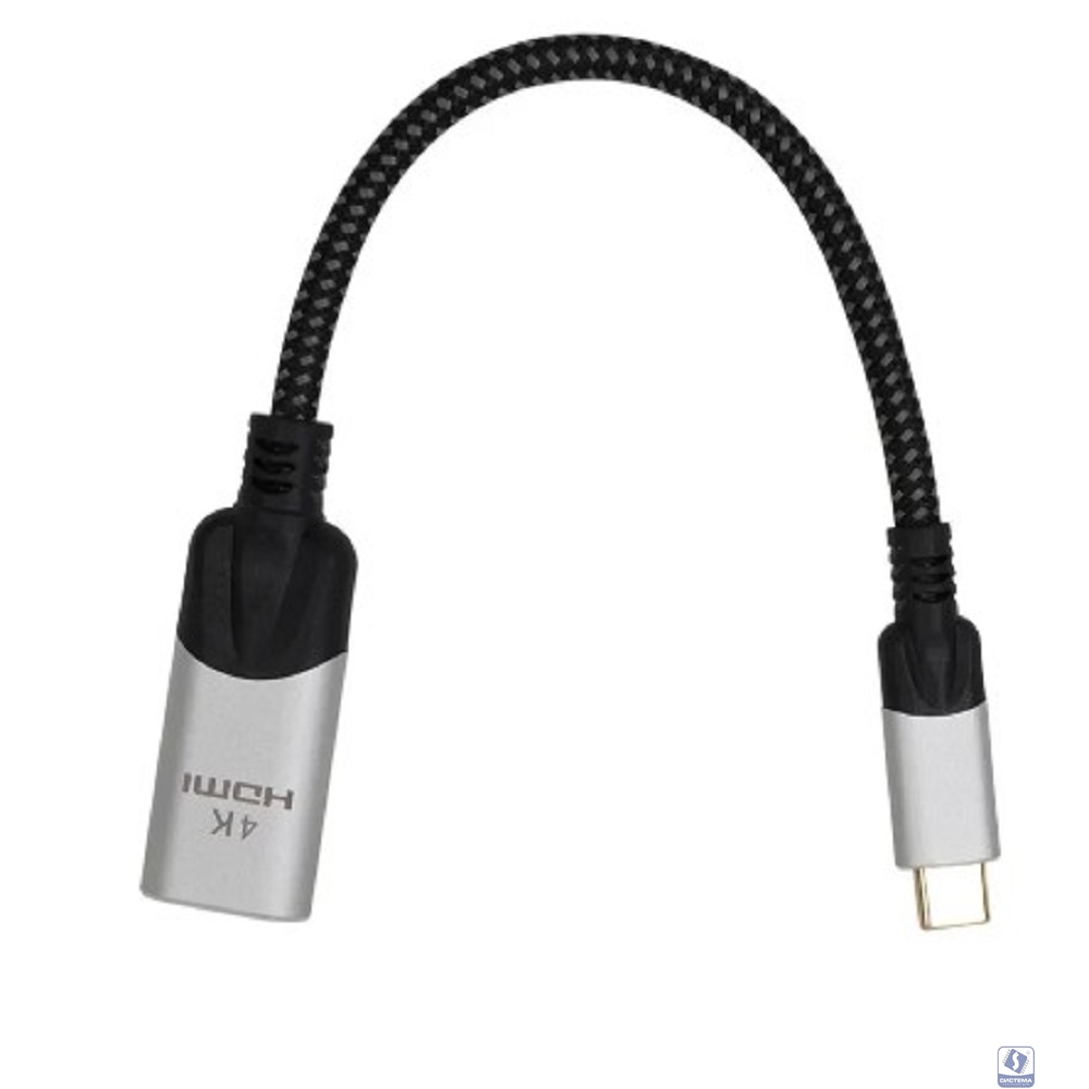 VCOM <CU423MV-4K> Адаптер USB 3.1 Type-Cm --> HDMI A(f) 4K@60Hz, 0.15m ,Alum