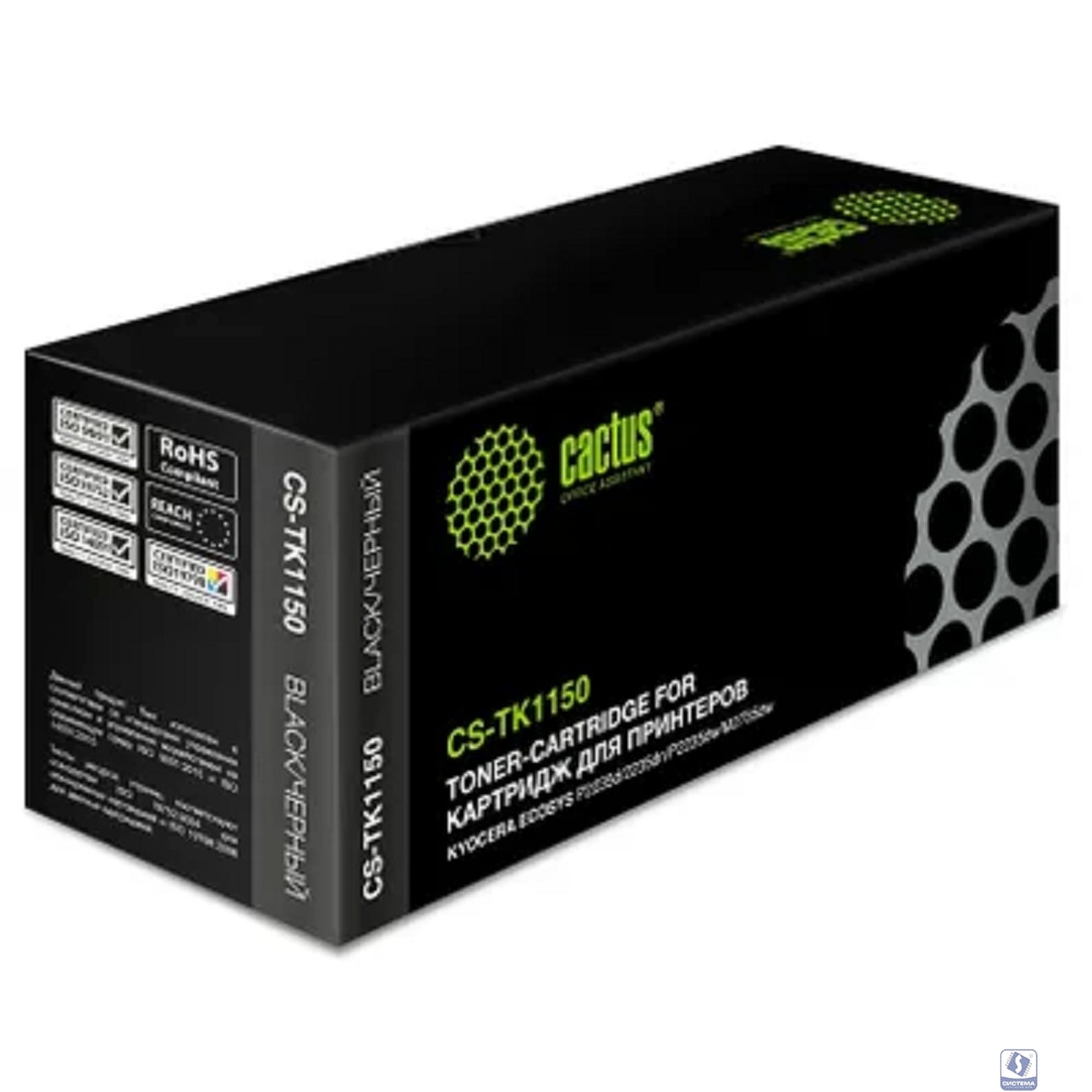 CACTUS TK-1150 Тонер-картридж для Kyocera-Mita M2135dn/M2635dn/M2735dw, 3K с чипом