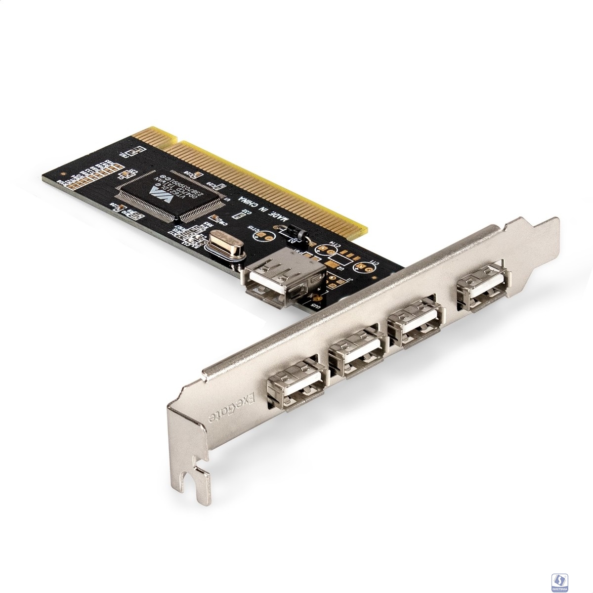 Exegate EX281227RUS Контроллер EXE-352 PCI v2.2, 4*USB2.0 ext. + 1*USB2.0 int., VIA Labs Chipset VT6212L