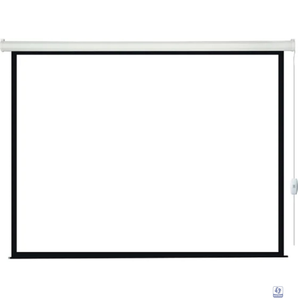 Lumien Eco Control [LEC-100104] Экран с электроприводом 244x244 см (раб. область 236х236 см) Matte White черная кайма по периметру 1:1                                                                  