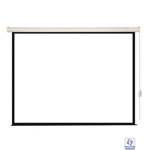 Lumien Eco Control [LEC-100102] Экран с электроприводом 203x203 см (раб. область 197х197 см) Matte White черная кайма по периметру 1:1                                                                  