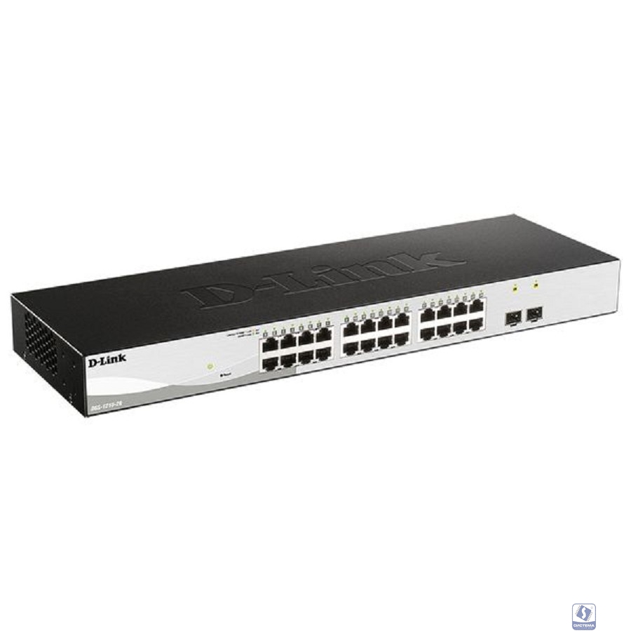 D-Link DGS-1210-26/FL2A Управляемый L2 коммутатор с 24 портами 10/100/1000Base-T и 2 портами 1000Base-X SFP