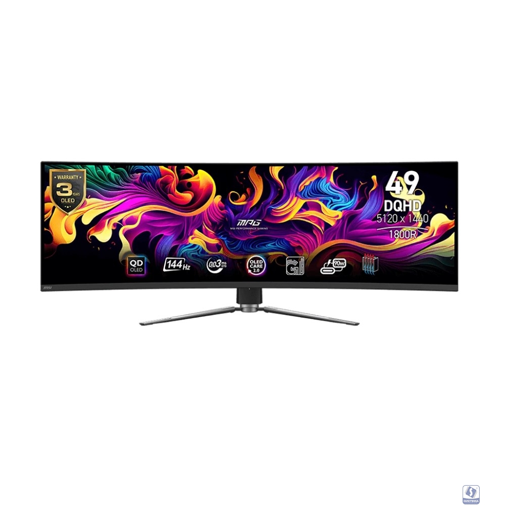 MSI MPG 49" 491CQP QD-OLED черный 