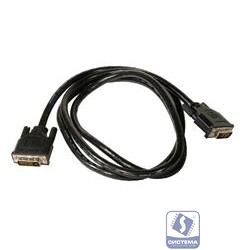 Кабель DVI-D dual link Gembird, 1.8м, 25M/25M, экран, феррит.кольца, пакет [CC-DVI2-6C]