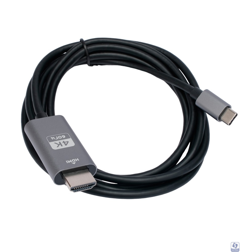 Cablexpert Кабель-переходник с Type-C на HDMI  v2.0, Mobile, 1.8м, черный, корбка (CCB-A-CM-HDMI-1.8M)