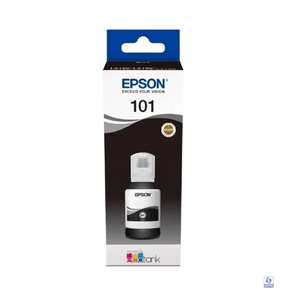 EPSON C13T03V14A  Контейнер 101 с черными чернилами для L4150/L4160/L6160/L6170/L6190, L6290 127 мл. 