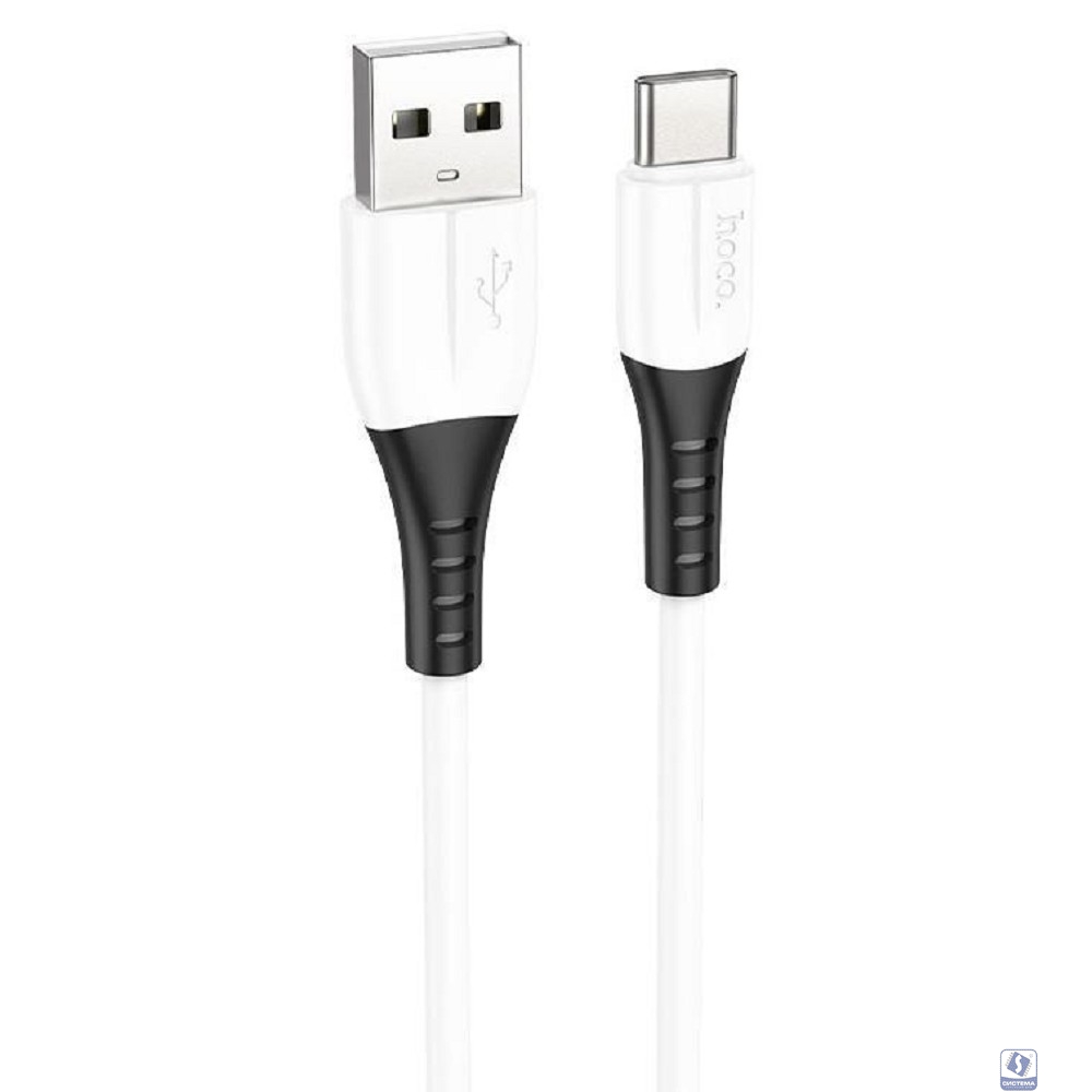 HOCO HC-68582 X82/ USB кабель Type-C/ 1m/ 3A/ Силикон/ White