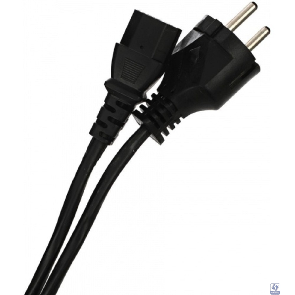 Telecom TY021-CU0.5-1.8M  Кабель компьютер - розетка 220V EU (угловой)<VDE> 3GX0,5mm2, 1,8m, медь, <TY021-CU0.5-1.8M>