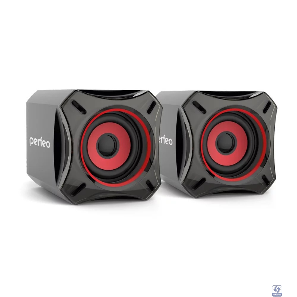 Perfeo колонки "CUBE" 2.0, мощность 2х5 Вт (RMS), чёрн, USB (PF-812) PF_4880