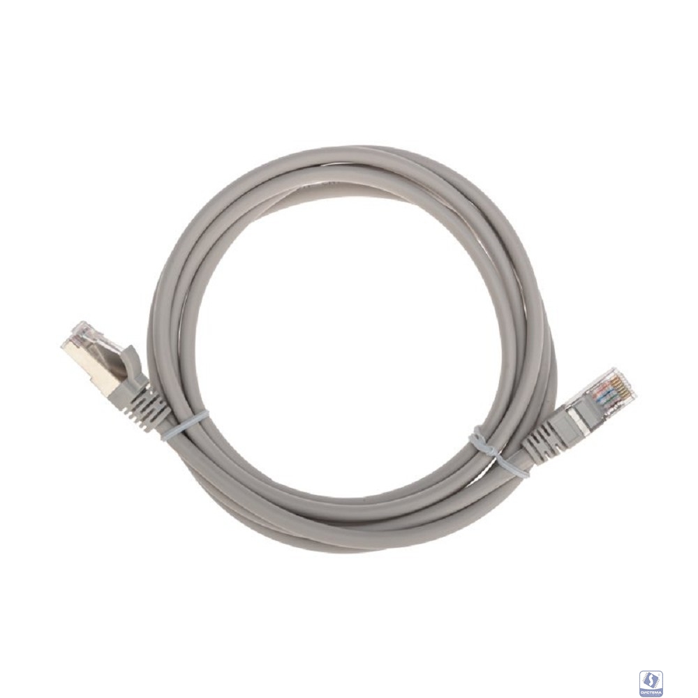 Rexant (02-0110-2) Патч-корд F/UTP, CAT 5e, RJ45-RJ45, 26AWG, LSZH, серый, 2м