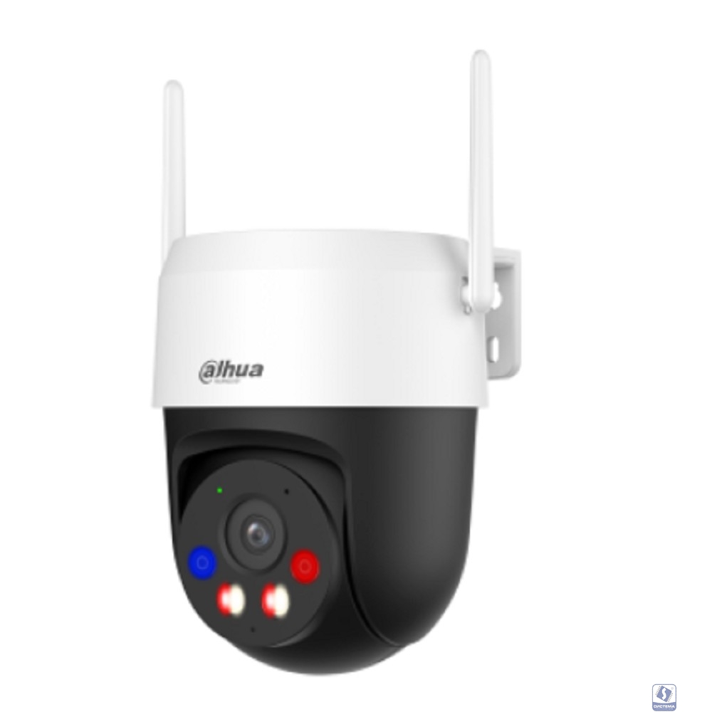 DAHUA DH-P3AS-PV 4mm Мини-PT IP-видеокамера 3Мп; 1/2.8” CMOS; объектив 4мм; видеоаналитика; ИК 30м, Led 30м; сигнализация красно-синей подсветкой, IP66, Wi-Fi( DH-IPC-P3ASP-PV-0400B-S2)