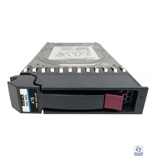 HPE 718302-001 Жесткий Диск HP 4Tb (U1200/7200) 12G SAS 3,8 