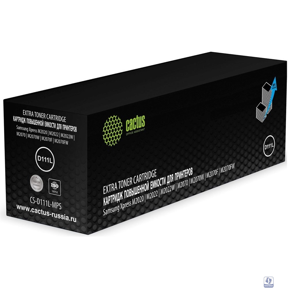 Картридж лазерный Cactus CS-D111L-MPS черный (3000стр.) для Samsung Xpress M2022/M2020/M2021/M2020W/M2070/M2070FW/M2071 /M2071FH/M2021W/M2022W/M2070F/M2070W/M2071F