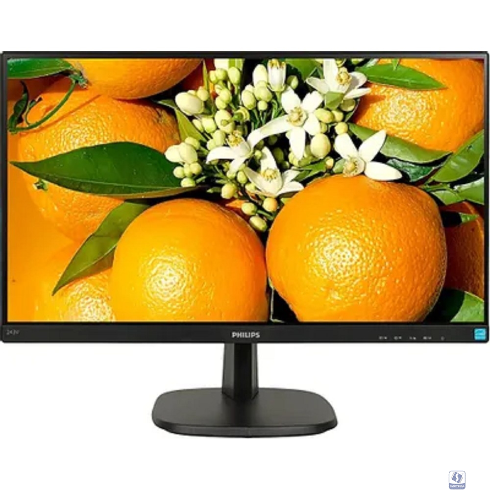 LCD PHILIPS 23.8" 243V7QDSB (00/01) черный 