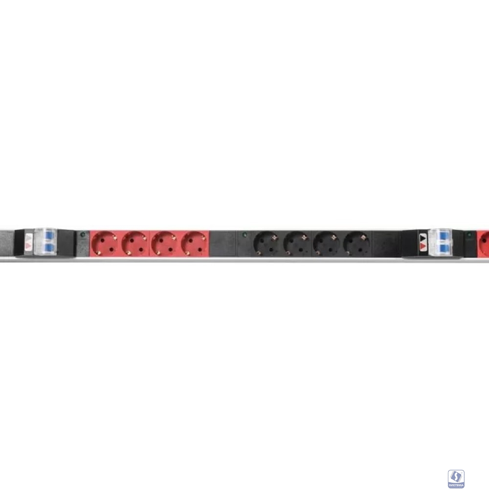 REM Верт блок розеток Rem-2MC,LINUX,мониторинг,измерение,3~16A,24S,1820мм,вх IEC309,шнур 3м