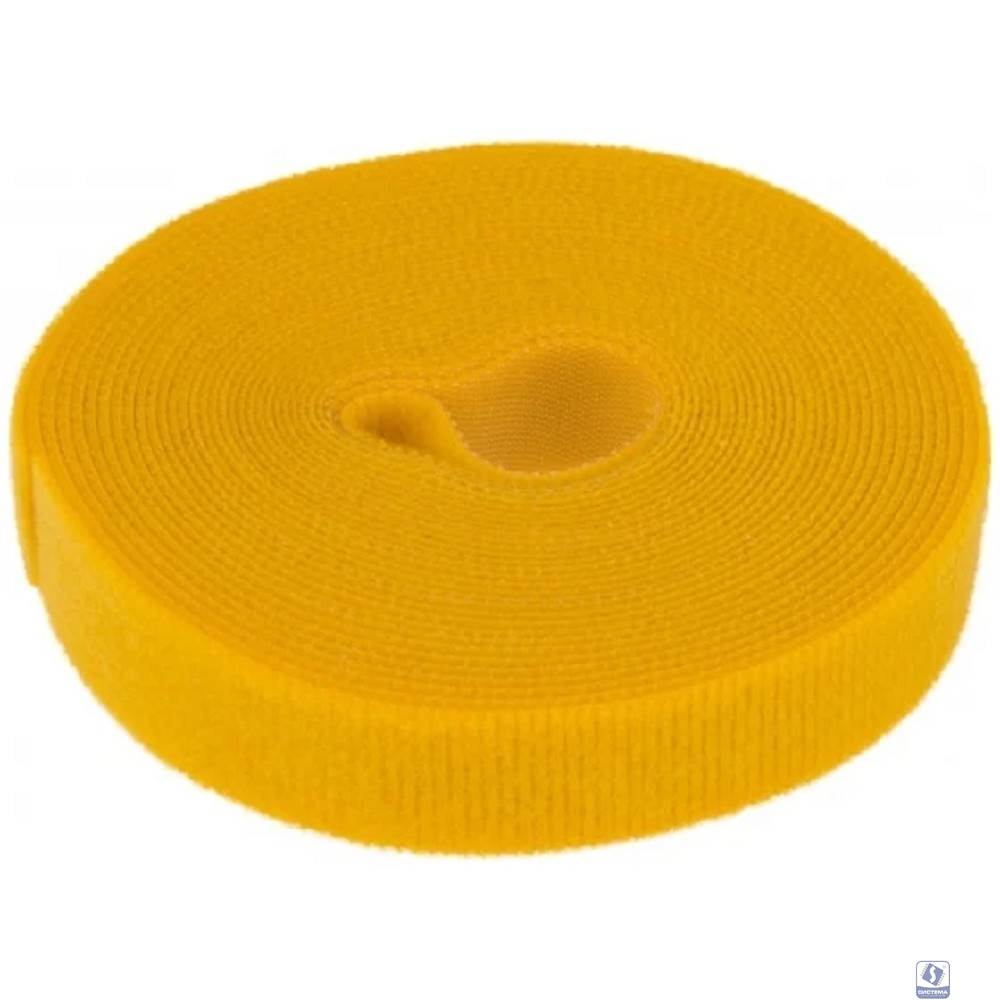 Rexant (07-7522) Лента-липучка многоразовая 5 м х 20мм, желтая (1 шт/уп)