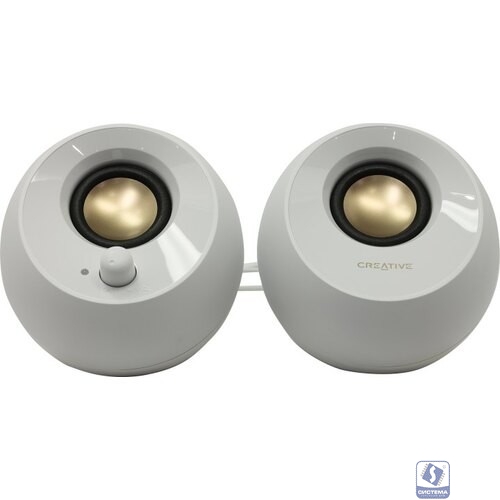 Creative PEBBLE MF1680 2.0 белый 4.4Вт
