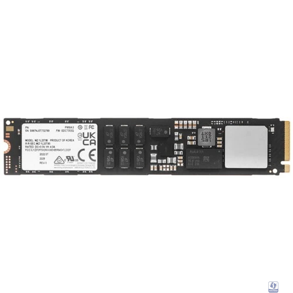 Samsung SSD 3840Gb PM9A3 M.2 NVMe MZ1L23T8HBLA-00A07