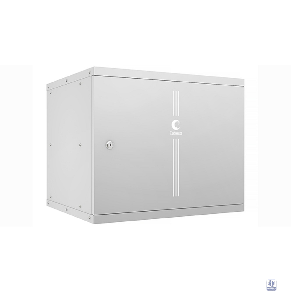 Cabeus WSC-05D-9U55/45m Шкаф телекоммуникационный настенный 19" 9U, серия LIGHT разборный, дверь металл, цвет серый