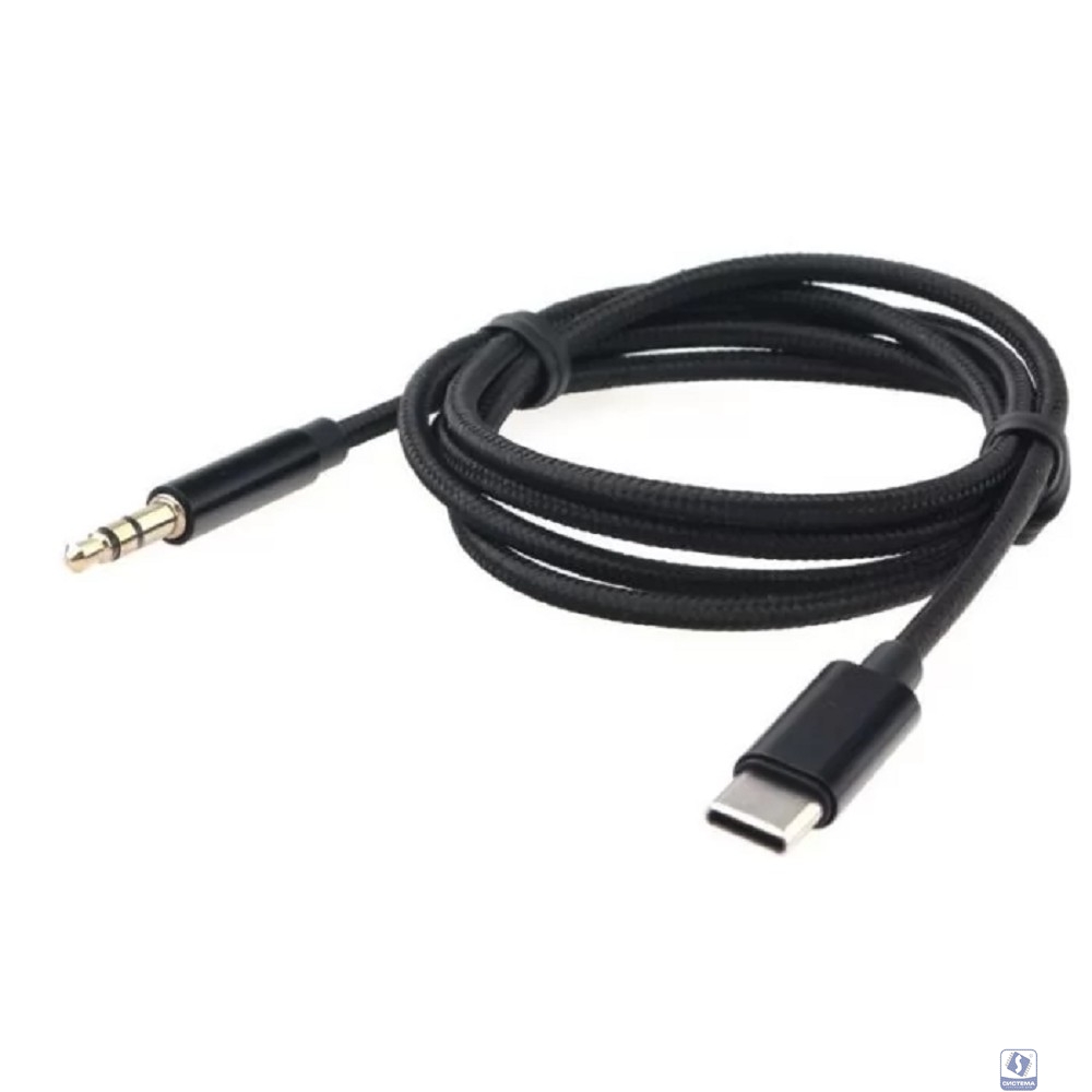 Cablexpert Кабель-переходник USB  Type-C/Jack3.5, Mobile, 1м, черный, коробка (CCAB-CM35M-1M-B)