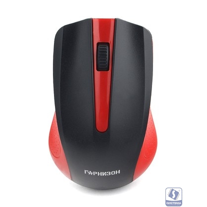 Гарнизон Мышь беспров.  GMW-430R, чип X, красный, 1200 DPI, 2 кн.+ колесо-кнопка, блистер