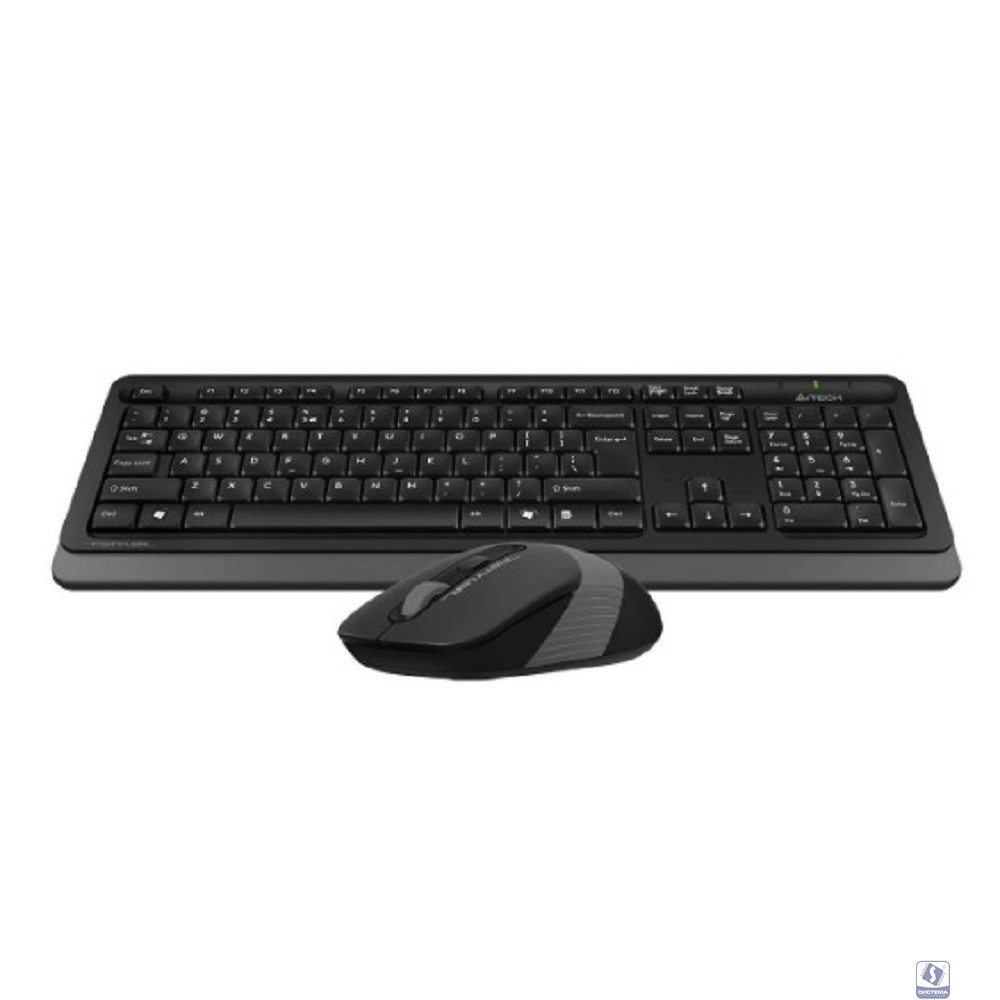 Комплект кл-ра+мышь беспров. A4Tech Fstyler FG1010S black/grey USB (FG1010S GREY)