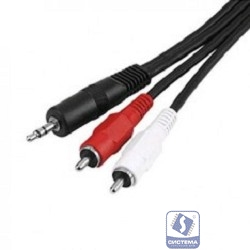 5bites AC35J2R-020M Кабель  3.5 Jack/M - 2*RCA/M,  2м, стерео