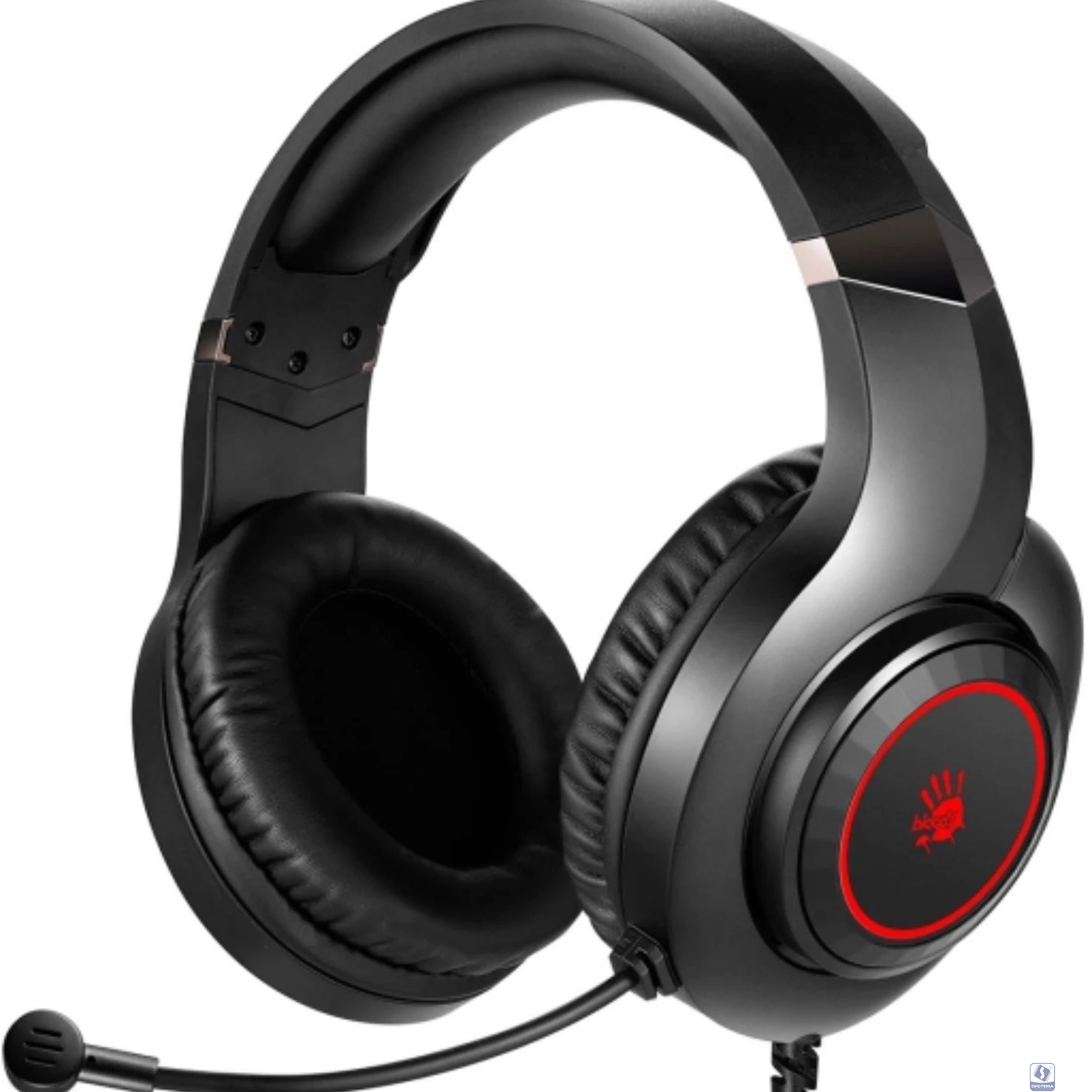 Наушники с микрофоном A4Tech Bloody G220S черный 2м мониторные USB оголовье (G220S USB/ BLACK)