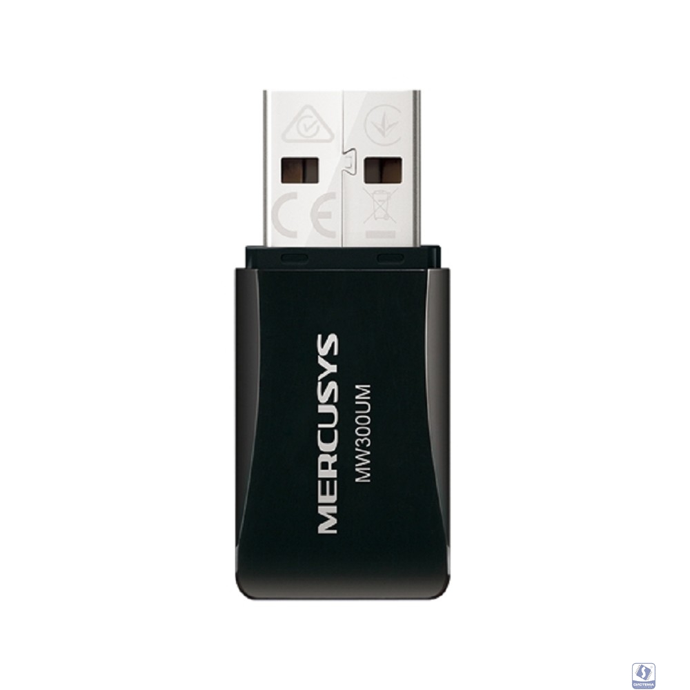 Mercusys MW300UM Компактный USB-адаптер с поддержкой Wi-Fi N300