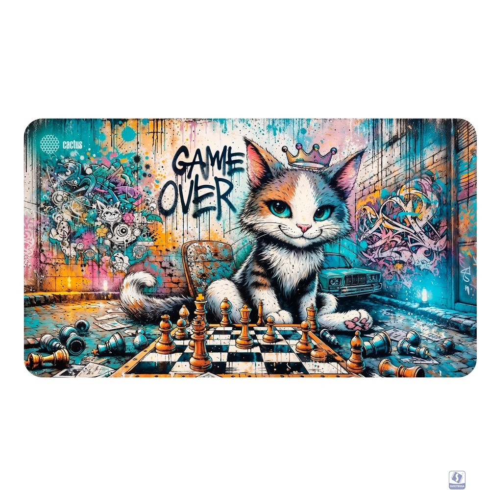 Коврик для мыши Cactus Game Over 700x400x4мм (CS-MP-COR01XLL)