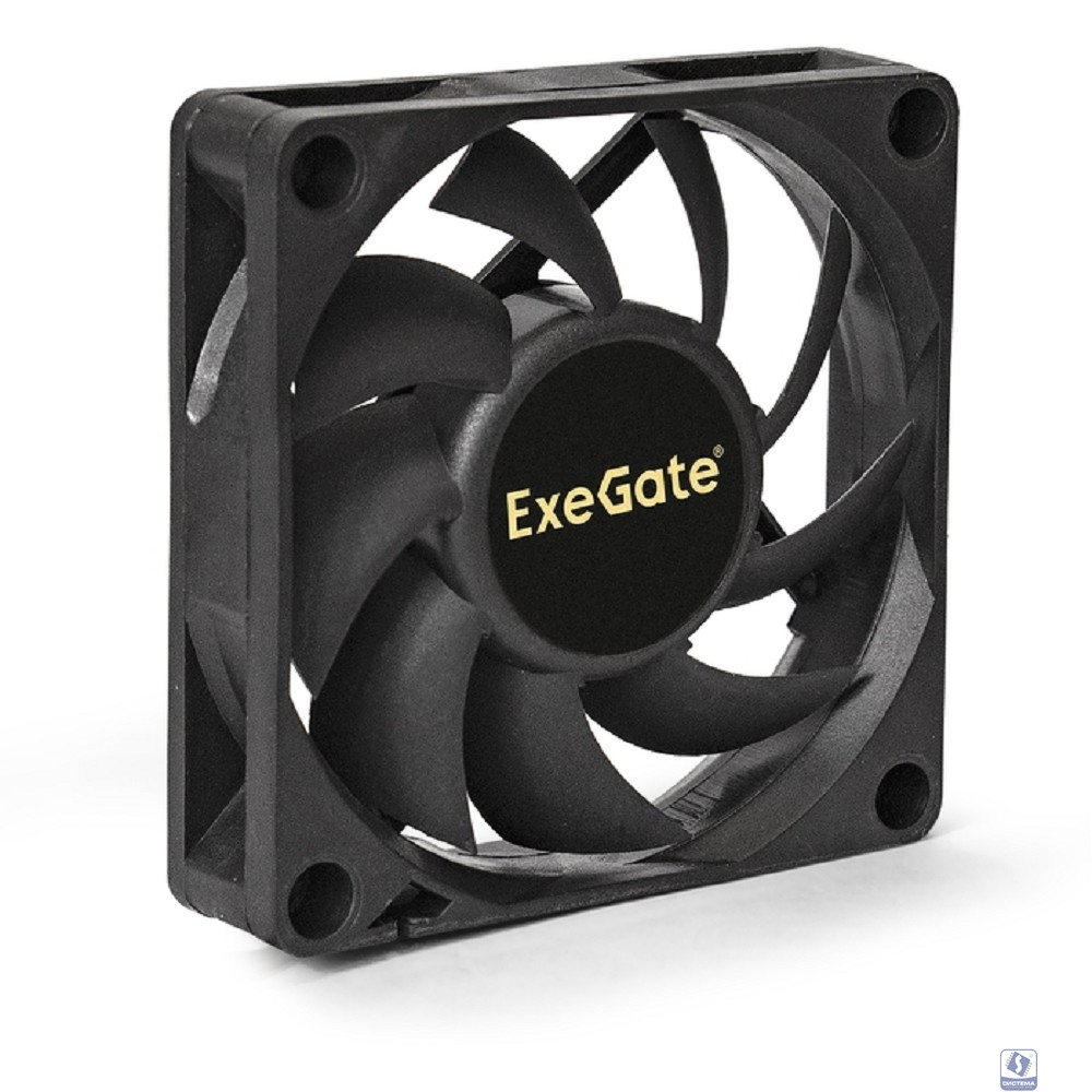 Exegate EX283372RUS Вентилятор ExeGate EX07015H3PM, 70x70x15 мм, гидродинамический, 3pin+Molex, 3000RPM, 26dBA
