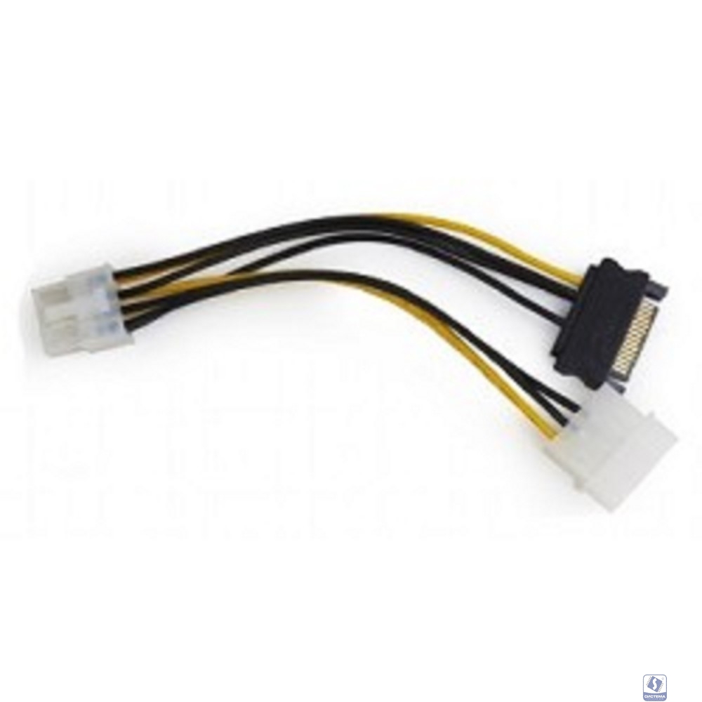 Cablexpert Разветвитель питания Molex+SATA->PCI-Express 8pin, для подключения в/к PCI-Е (8pin) к б/п ATX (CC-PSU-82)