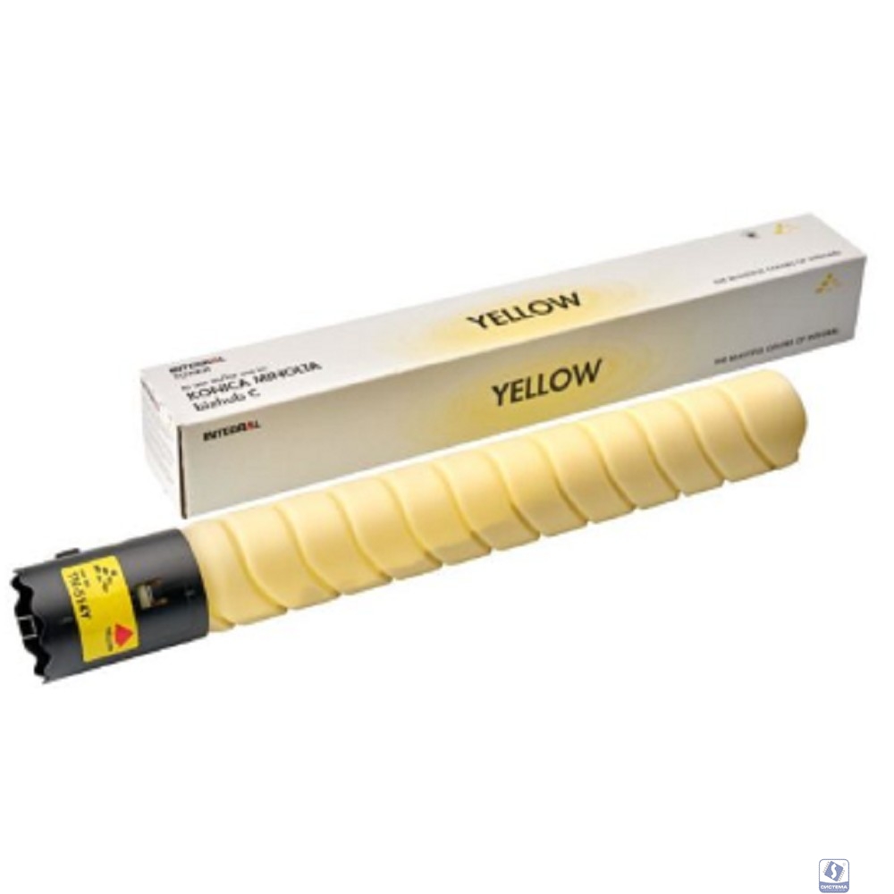 Тонер-картридж Integral для Konica Minolta TN-514Y желтый bizhub C-458, 558, 658