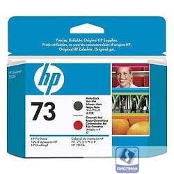 HP CD949A Печатающая головка №73, Matte Black / Chromatic Red 