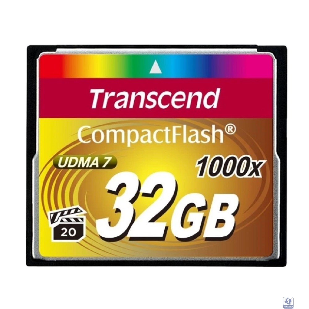 Compact Flash 32Gb Transcend, High Speed (TS32GCF1000) 1000-x