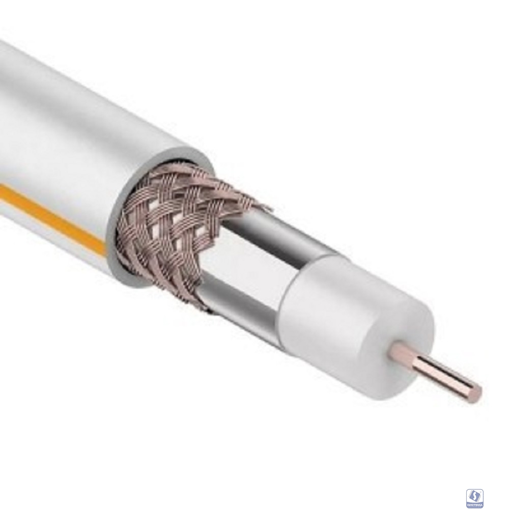 PROconnect (01-2431-6) Кабель SAT 703 B, Cu/Al/Cu, (75%), 75 Ом, 100м., белый 