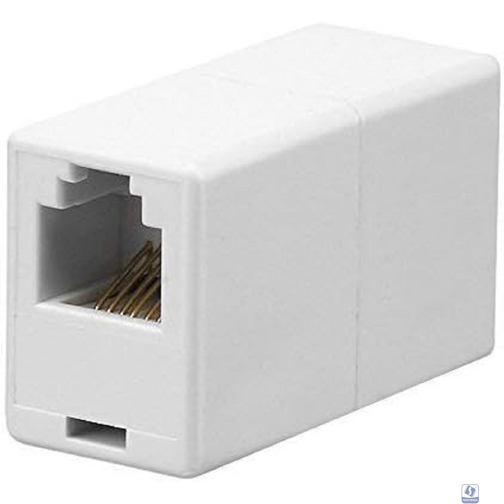 5bites Адаптер проходной LAU35-01W RJ12 / 6P6C / TEL