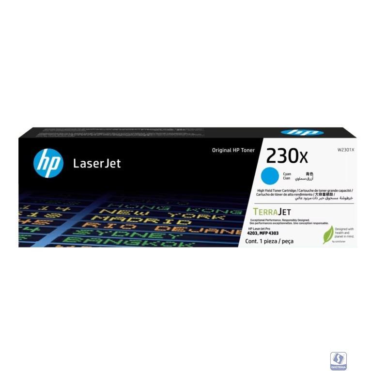 Тонер-картридж/ HP 230X Cyan Original LaserJet Toner Cartridge