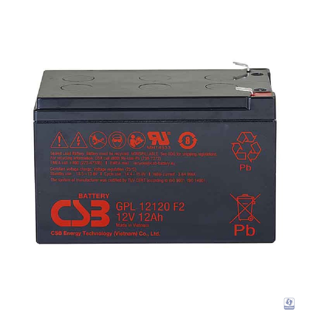 CSB Батарея GPL12120 F2  (12V 12Ah) 