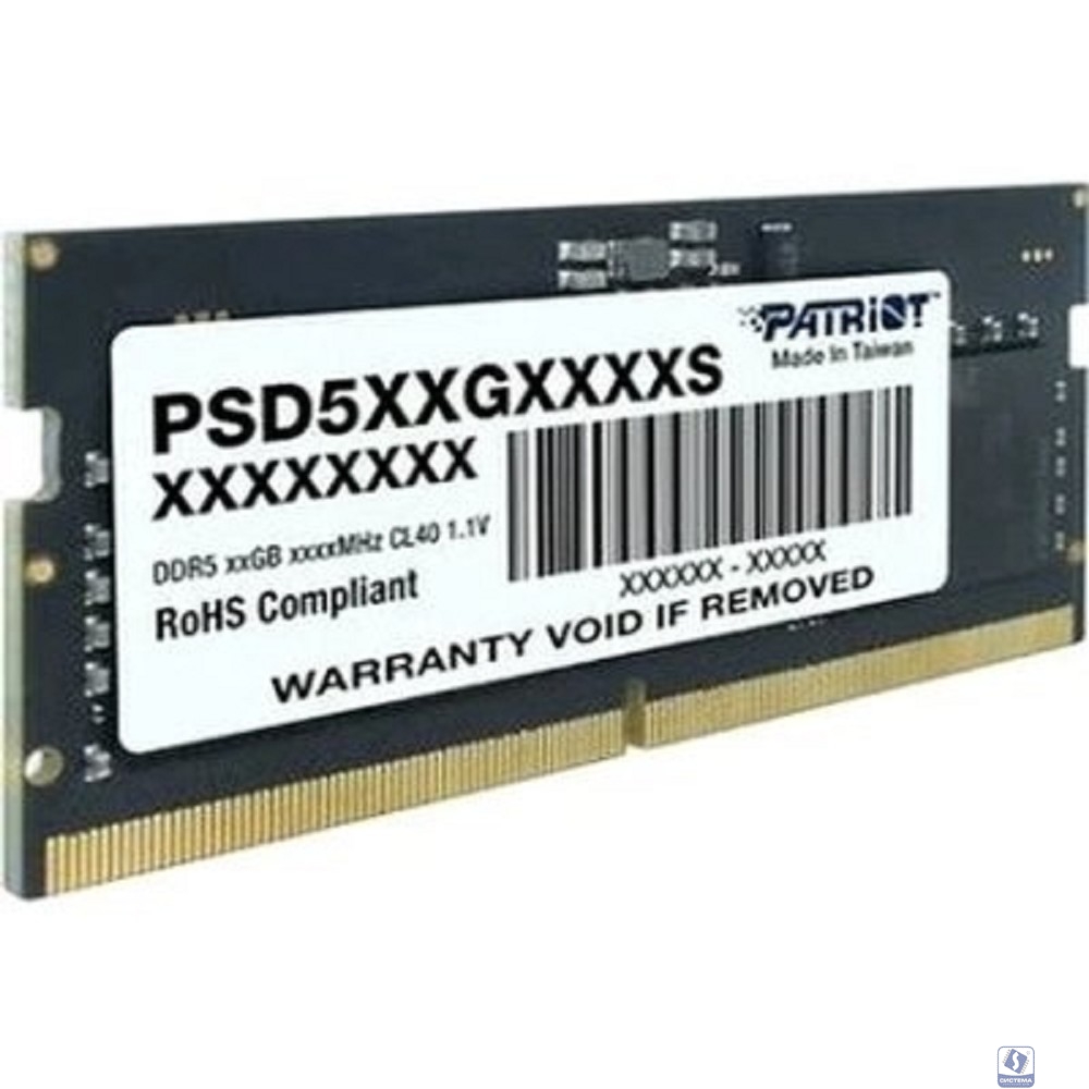 DDR5 16GB 5600MHz Patriot PSD516G560081S Signature RTL PC5-44800 CL46 SO-DIMM 288-pin 1.1В single rank Ret
