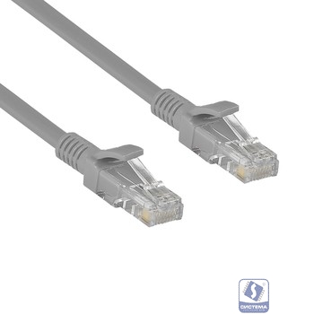 Exegate EX282008RUS Патч-корд медный UTP-RJ45-RJ45-5e-CU-0,3M-GY, UTP, cat.5e, 0.3м, серый