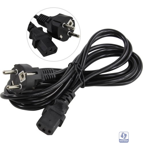 Exegate ES280995RUS Кабель питания ExeGate Special PC-3S (Евровилка Schuko->С13) 3*0.5mm0, CCA, черный, 3м.
