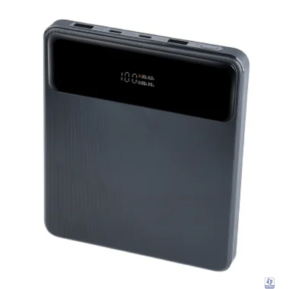 Perfeo Powerbank LAPTOP 105W 20000 mAh/LED дисплей/PD + QC 3.0/2 Type-C/2USB/Выход: 5A,max105W Black (PF_E1472)