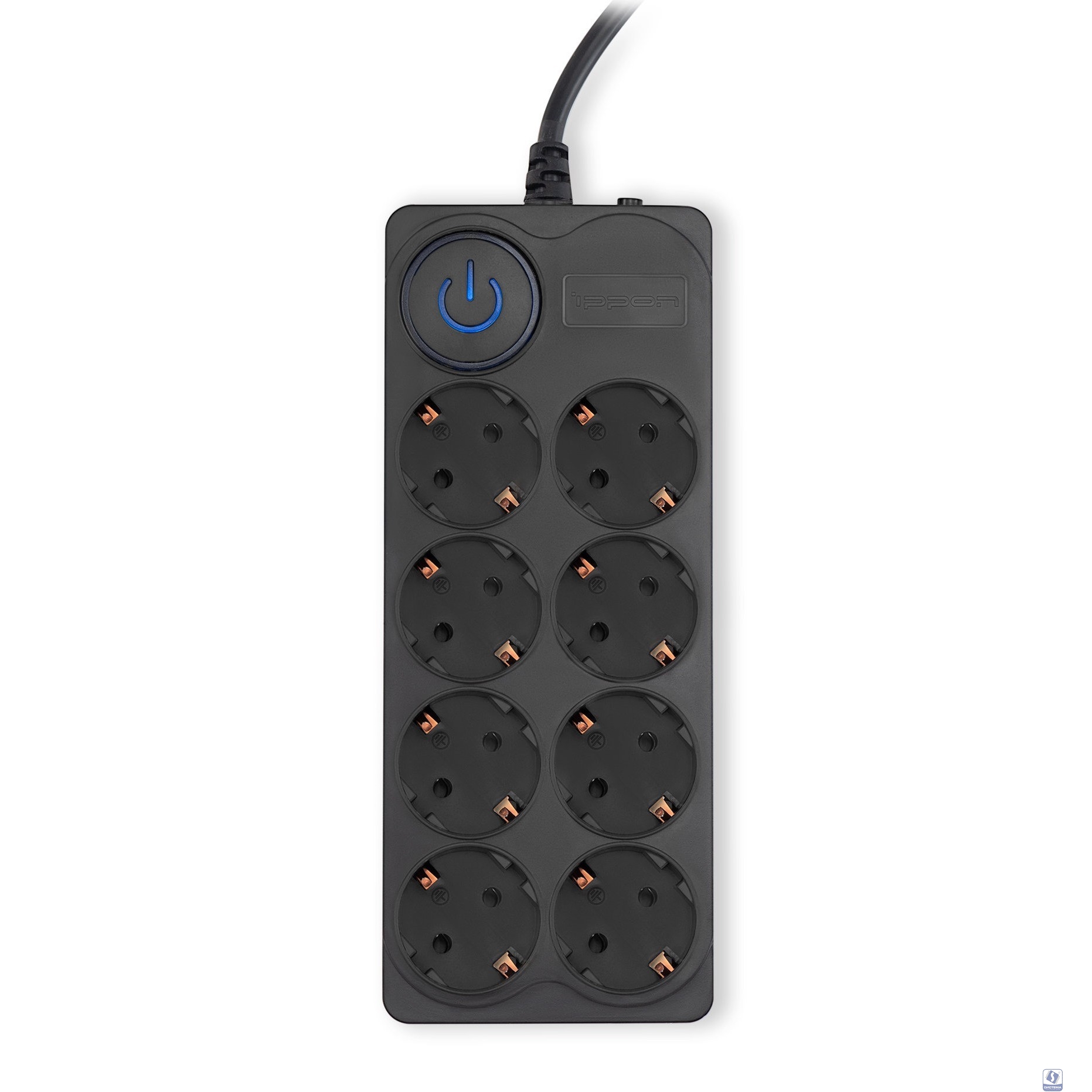 Ippon Сетевой фильтр BK-8-EU-5-10-B, 5м, черный (1804819)