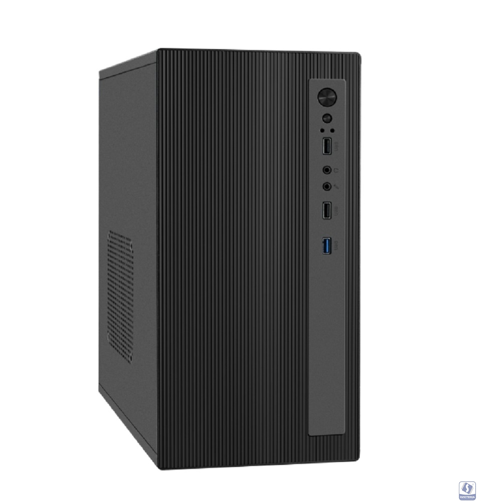 Exegate EX299400RUS Корпус Minitower ExeGate BAA-303MU-AA500 (mATX, БП AA500 с вент. 8см, 2*USB+1*USB3.0, HD Audio, черный)