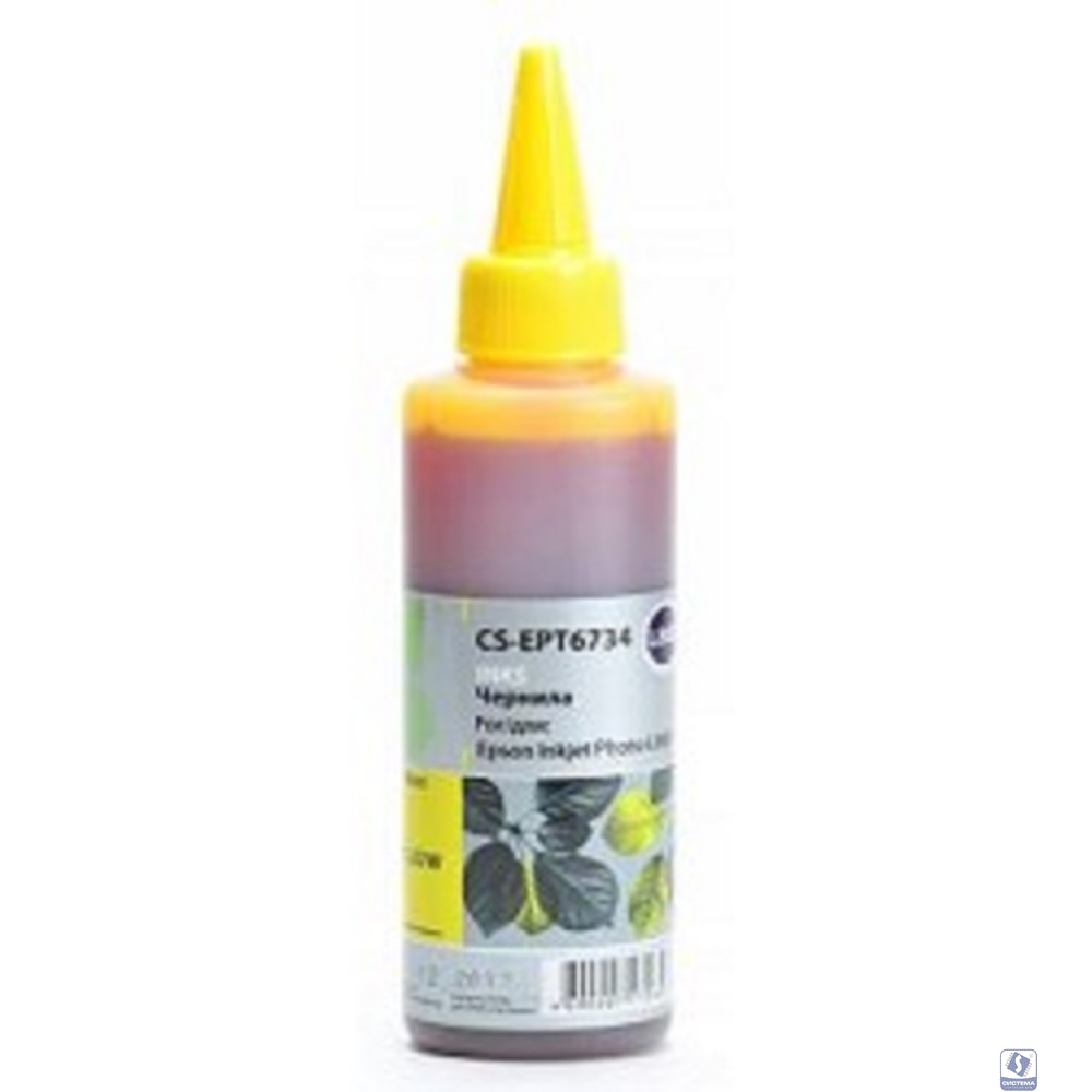 CACTUS Чернила CS-EPT6734 для Epson L800 , жёлтый, 100 мл