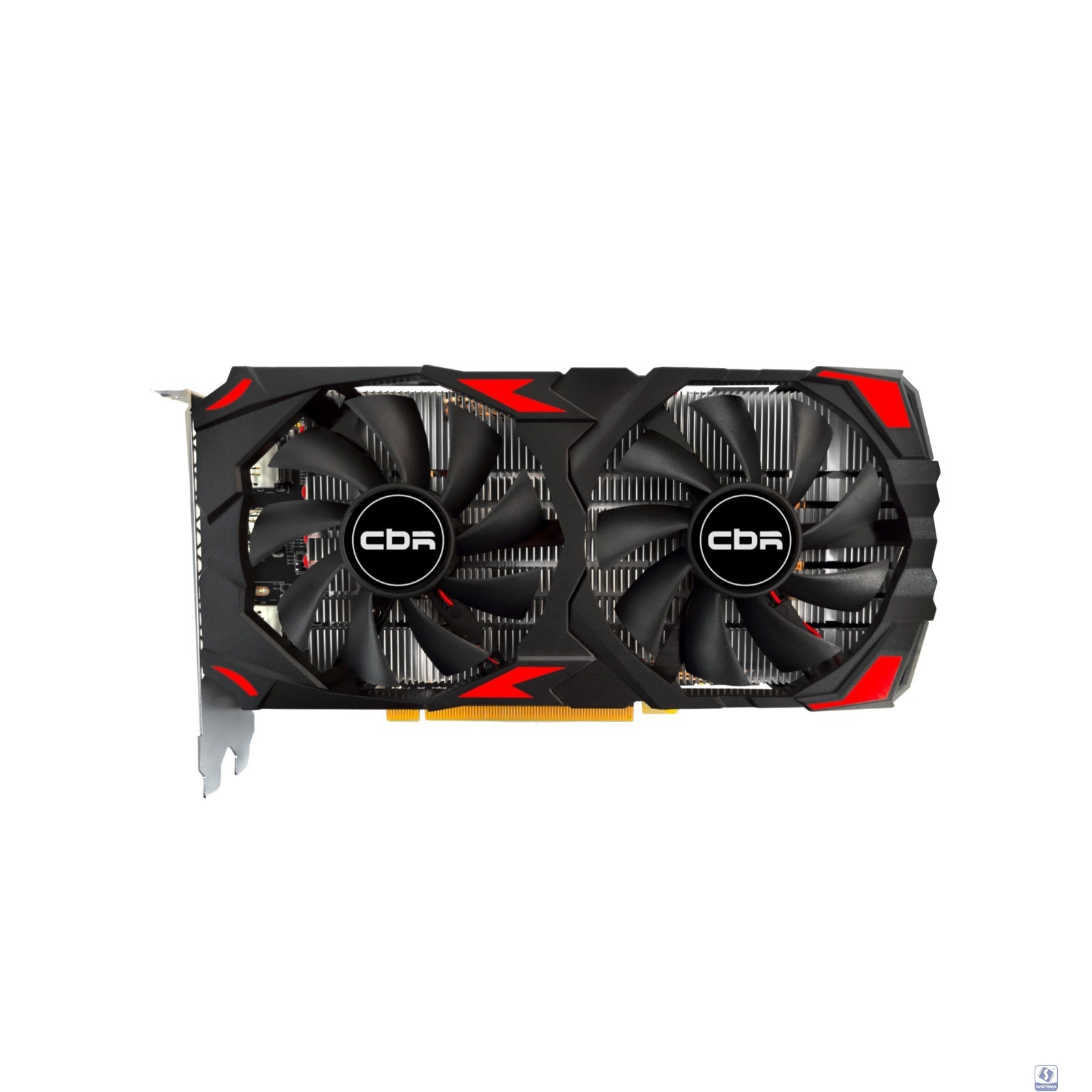 Видеокарта CBR Radeon RX 580 8G GDDR5, 256BIT, 2048, 1168MHz, Dual fan PCIE 3.0, 150W (HDMI/2xDP) [VGA-STX580-8G-RTL]