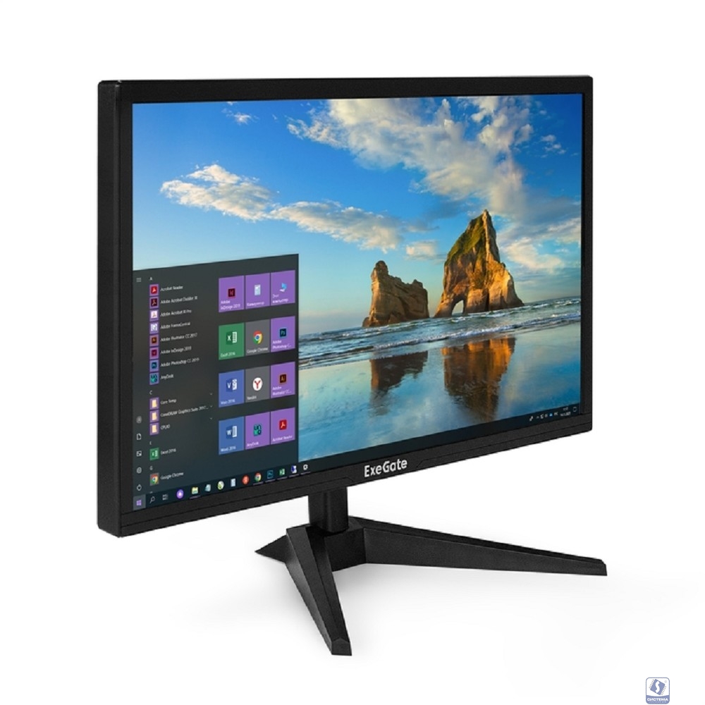 LCD ExeGate 21.5" EB2200A черный  [EX297376RUS]